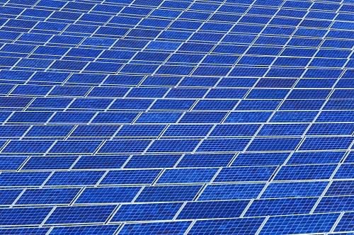 Solar panels sustainable office